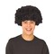 6 Pack Bulk Curly Black Wig Perfect for Costumes & Spirit Events